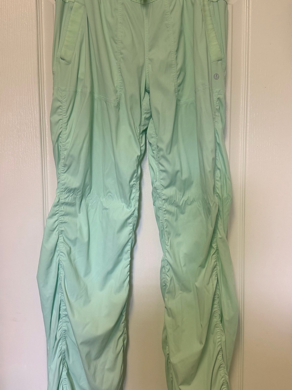 lululemon athletica dance studio mid rise lime green unlined